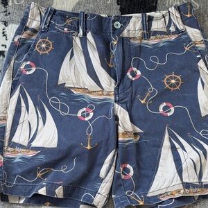 Polo by Ralph Lauren Nautical Print Cargo Shorts